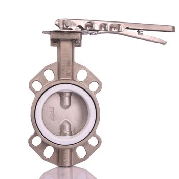 ptfe stainless steel manual wafer butterfly ptfe stainless steel manual wafer butterfly